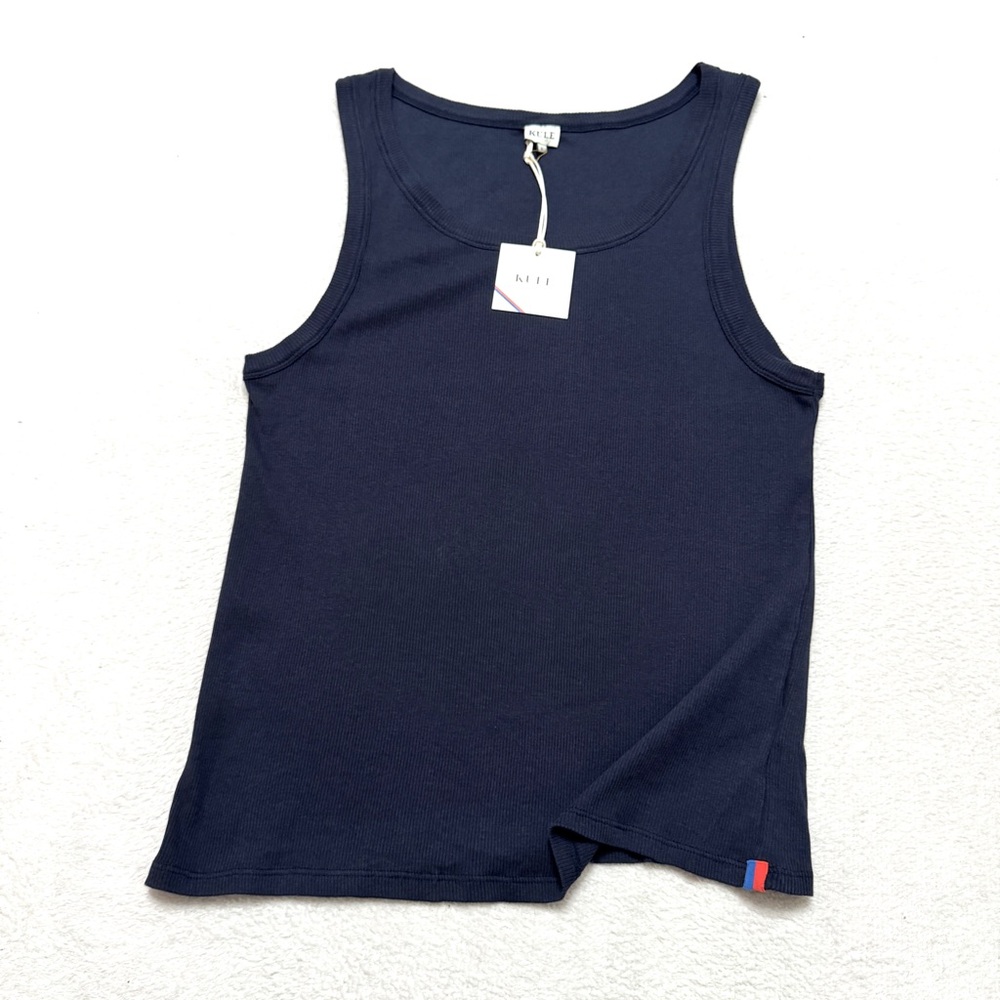 KULE Navy Rib Tank Top - Picture 3 of 6